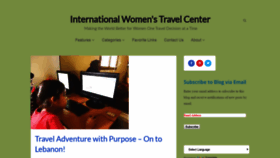 What Internationalwomenstravelcenter.com website looked like in 2019 (4 years ago)