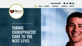 What Intouchchiropractic.ca website looked like in 2019 (4 years ago)