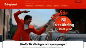 What Insplanet.se website looked like in 2019 (4 years ago)