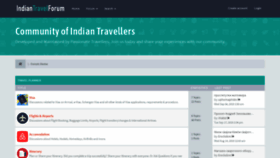 What Indiantravelforum.com website looked like in 2019 (4 years ago)