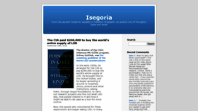 What Isegoria.net website looked like in 2019 (4 years ago)
