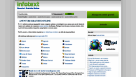 What Infotext.ro website looked like in 2019 (4 years ago)