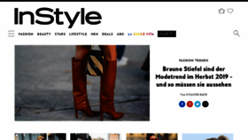 What Instyle.de website looked like in 2019 (6 years ago)