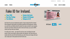 What Irishfakeid.com website looked like in 2019 (4 years ago)