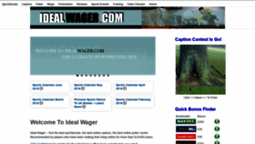 What Idealwager.com website looked like in 2019 (4 years ago)