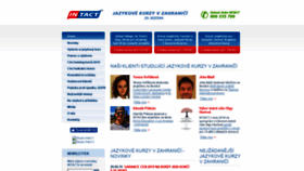 What Intact.cz website looked like in 2019 (4 years ago)