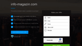 What Info-magazin.com website looked like in 2019 (4 years ago)