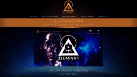 What Illuminati.am website looked like in 2019 (4 years ago)