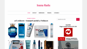 What Ioanaradu.com website looked like in 2019 (4 years ago)