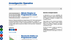 What Investigacionoperativa.com website looked like in 2019 (4 years ago)