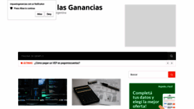 What Impuestoganancias.com.ar website looked like in 2019 (4 years ago)