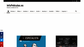 What Infopeliculas.es website looked like in 2019 (4 years ago)