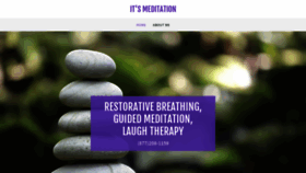 What Itsmeditation.com website looked like in 2019 (4 years ago)