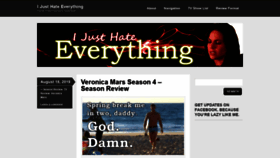 What Ijusthateeverything.com website looked like in 2019 (4 years ago)