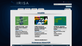What Irisa.fr website looked like in 2019 (6 years ago)