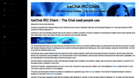 What Icechat.net website looked like in 2019 (4 years ago)