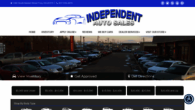 What Independentautosales.com website looked like in 2019 (4 years ago)