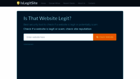 What Islegitsite.com website looked like in 2019 (4 years ago)