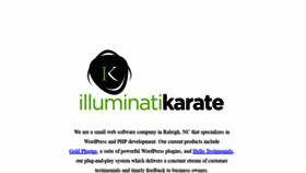 What Illuminatikarate.com website looked like in 2019 (4 years ago)
