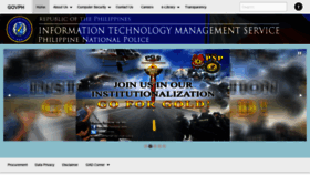 What Itms.pnp.gov.ph website looked like in 2019 (4 years ago)