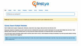 What Instya.com website looked like in 2019 (4 years ago)