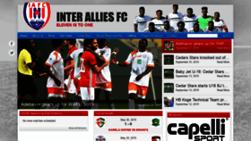 What Interalliesfc.com website looked like in 2019 (4 years ago)