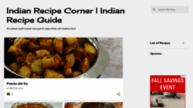 What Indianrecipecorner.com website looked like in 2019 (4 years ago)