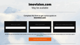 What Imovision.com website looked like in 2019 (4 years ago)
