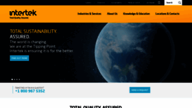 What Intertek.com website looked like in 2019 (4 years ago)