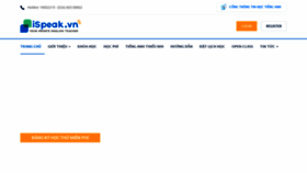 What Ispeak.vn website looked like in 2019 (4 years ago)