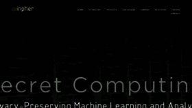 What Inpher.io website looked like in 2019 (6 years ago)