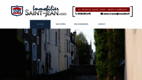 What Immobilier-saint-jean.com website looked like in 2019 (4 years ago)