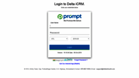 What Icrm.promptsoftech.com website looked like in 2019 (4 years ago)