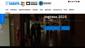 What Isabato.edu.ar website looked like in 2019 (6 years ago)