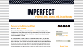 What Imperfectblog.com website looked like in 2019 (4 years ago)