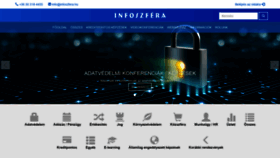 What Infoszfera.hu website looked like in 2019 (4 years ago)