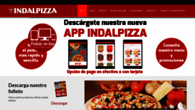 What Indalpizza.es website looked like in 2019 (4 years ago)