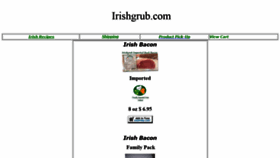 What Irishgrub.com website looked like in 2019 (4 years ago)