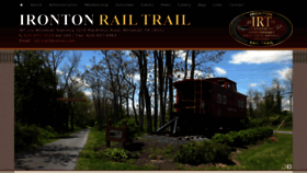 What Irontonrailtrail.org website looked like in 2019 (4 years ago)