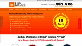 What Indiadatabase.co website looked like in 2019 (4 years ago)