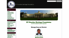 What Iitr-heritagefund.org website looked like in 2019 (4 years ago)