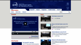 What Ictp.video website looked like in 2019 (4 years ago)