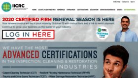What Iicrc.org website looked like in 2019 (6 years ago)