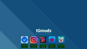 What Igmods.com website looked like in 2019 (4 years ago)