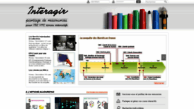 What Interagir.fr website looked like in 2019 (4 years ago)