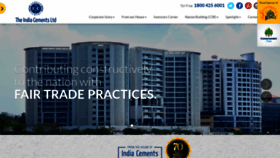What Indiacements.co.in website looked like in 2019 (4 years ago)