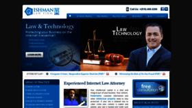 What Ishmanlaw.com website looked like in 2019 (4 years ago)