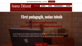 What Ivanaeklund.se website looked like in 2019 (4 years ago)