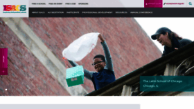 What Isacs.org website looked like in 2019 (5 years ago)