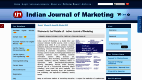 What Indianjournalofmarketing.com website looked like in 2019 (4 years ago)